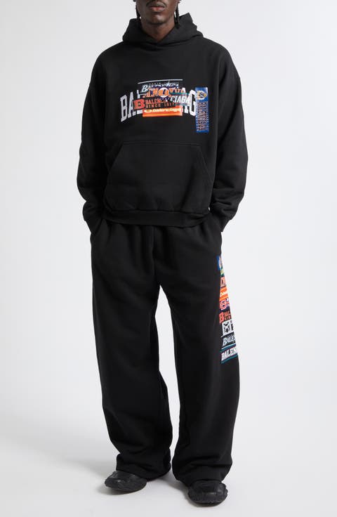 Bumper Stickers Baggy Cotton Fleece Sweatpants