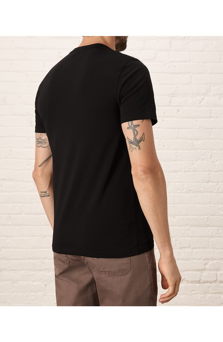 Pact Luxe Essential Slim Fit Crewneck Tee Made With Organic Cotton, Alternate, color, Black