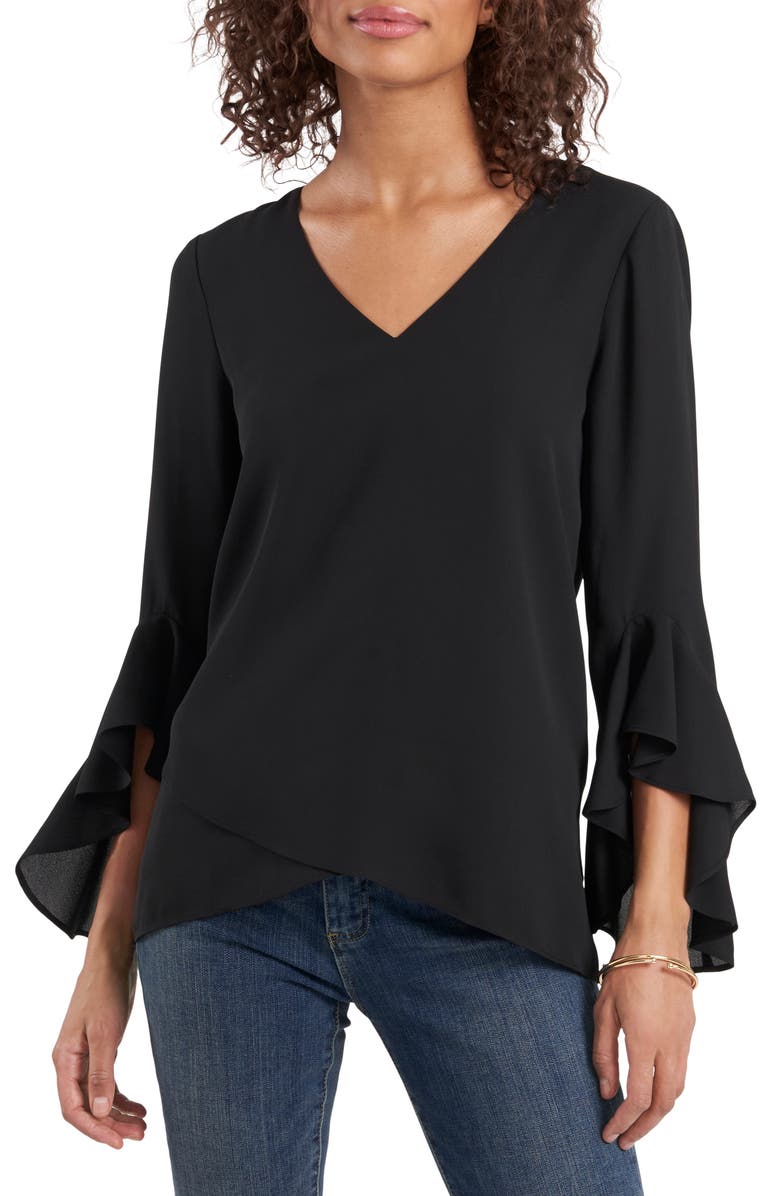 Vince Camuto Flutter Sleeve Tunic, Main, color,