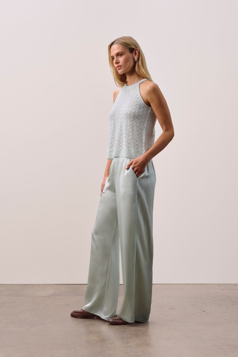 ALOUETTE CABLEKNIT TANK, Alternate, color, Jadite