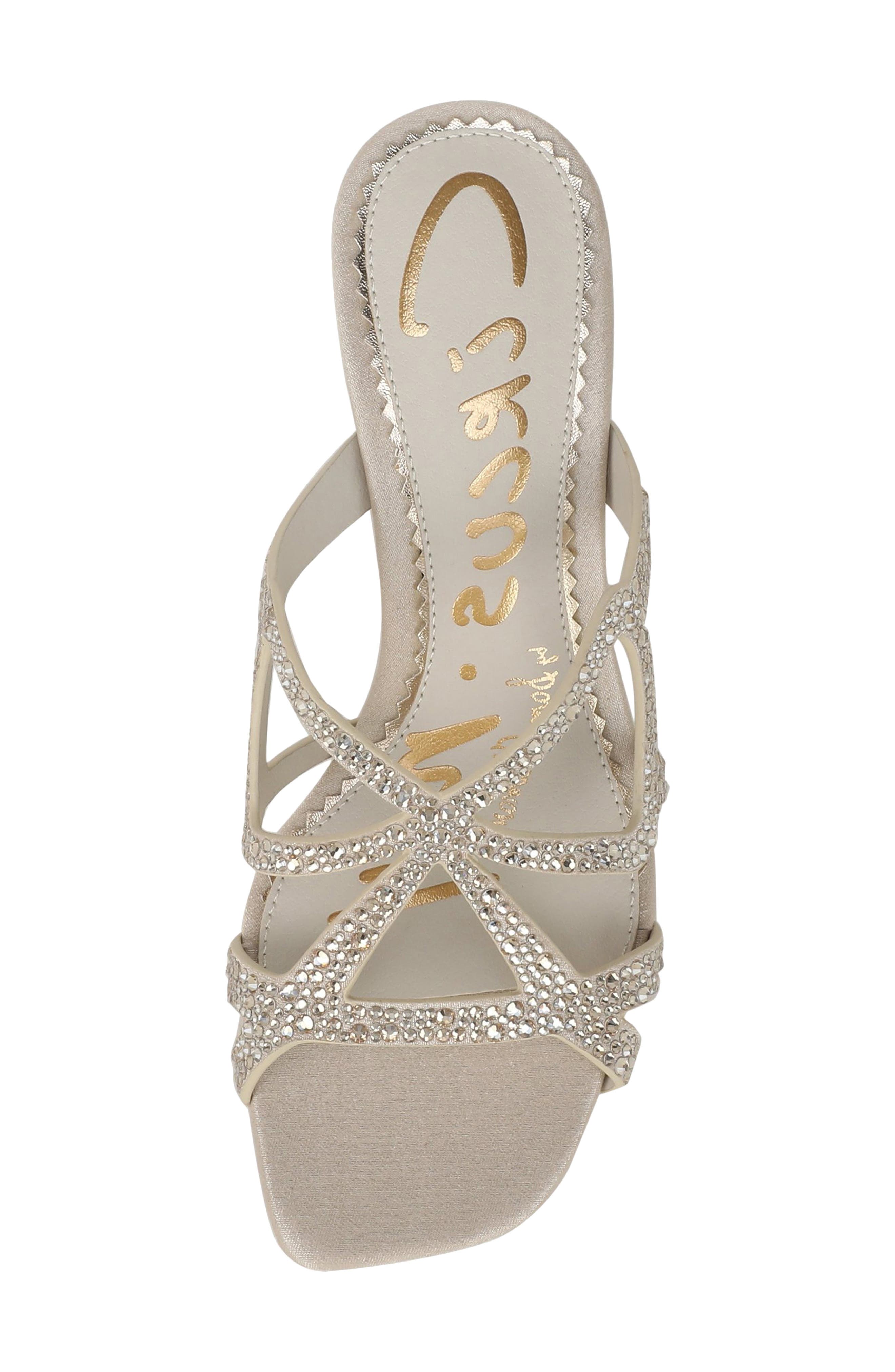 Justine Kitten Heel Sandal, Alternate, color, SEA SHELL