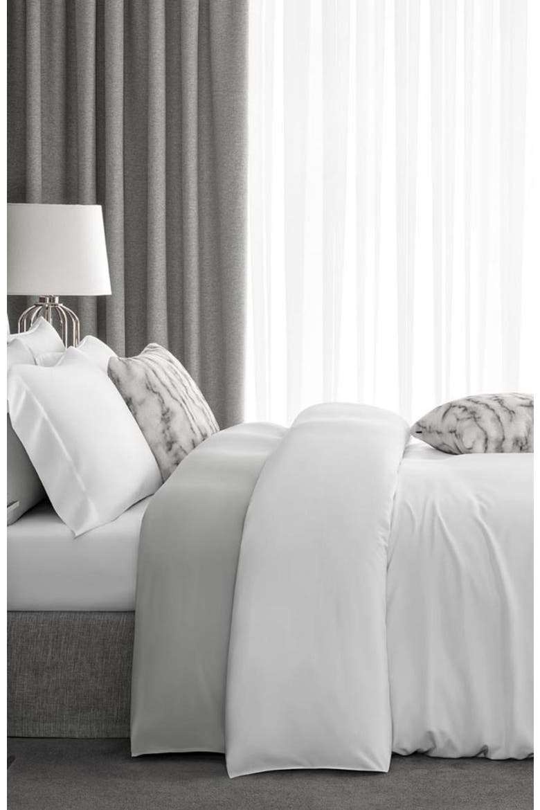 Sensa Duvet Cover, Alternate, color, White