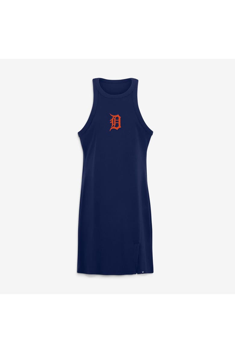 Women's Fanatics  Navy Detroit Tigers Tri-Blend Ribbed Sleeveless Dress, Alternate, color, Navy