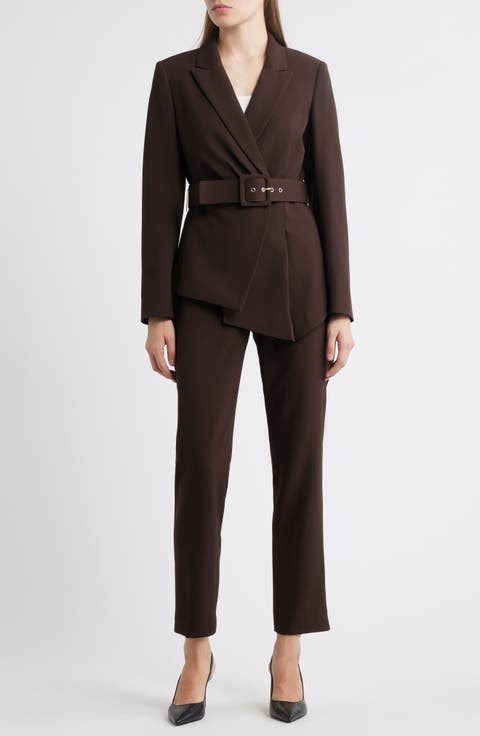 Tahari ASL ベルテッドラップスカートスーツ Tahari ASL Women's Belted Wrap Skirt Suit Lilac Size 12 | eBay