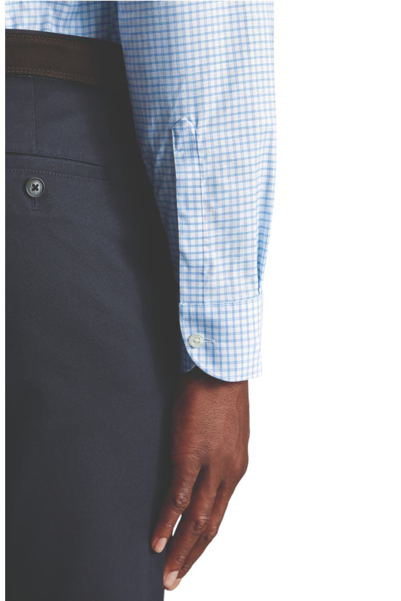 Non-Iron Stretch Oxford Check Shirt, Alternate, color, Cornflower Blue