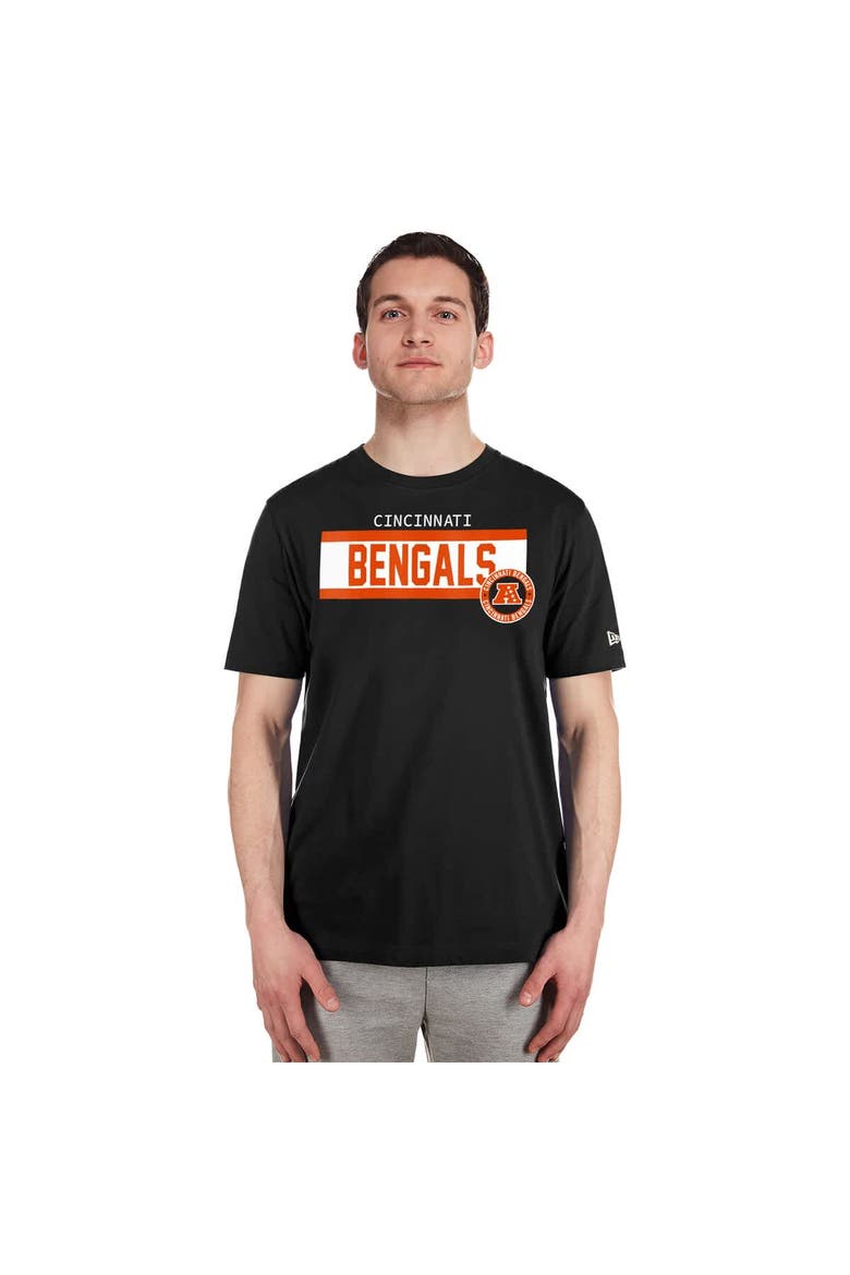 Men's New Era  Black Cincinnati Bengals 3rd Down High Density Print T-Shirt, Alternate, color, Black