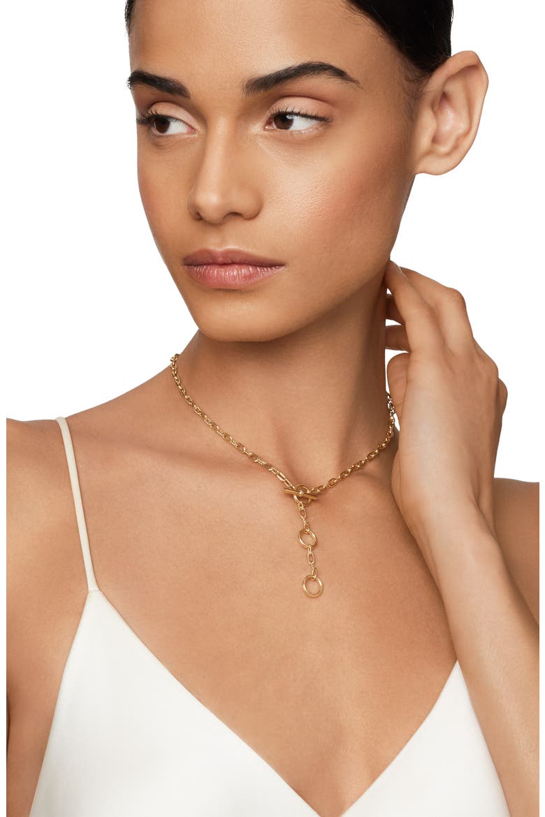 Madison Chain Link Necklace, Alternate, color, YELLOW GOLD