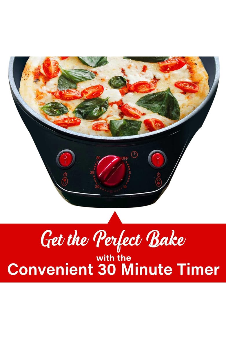 Pizza Maker And Grill, Alternate, color, Red