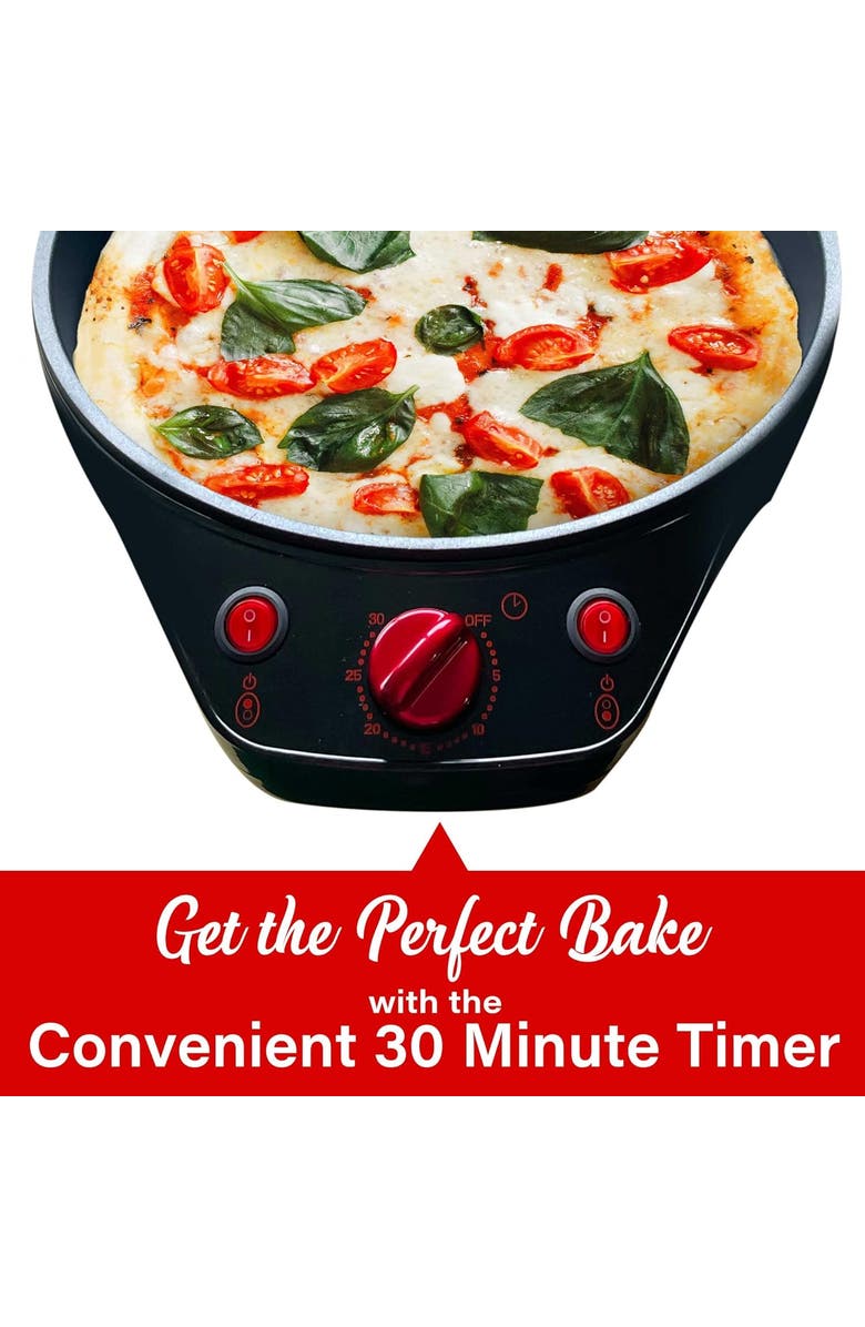 Brentwood Pizza Maker And Grill, Alternate, color, Red