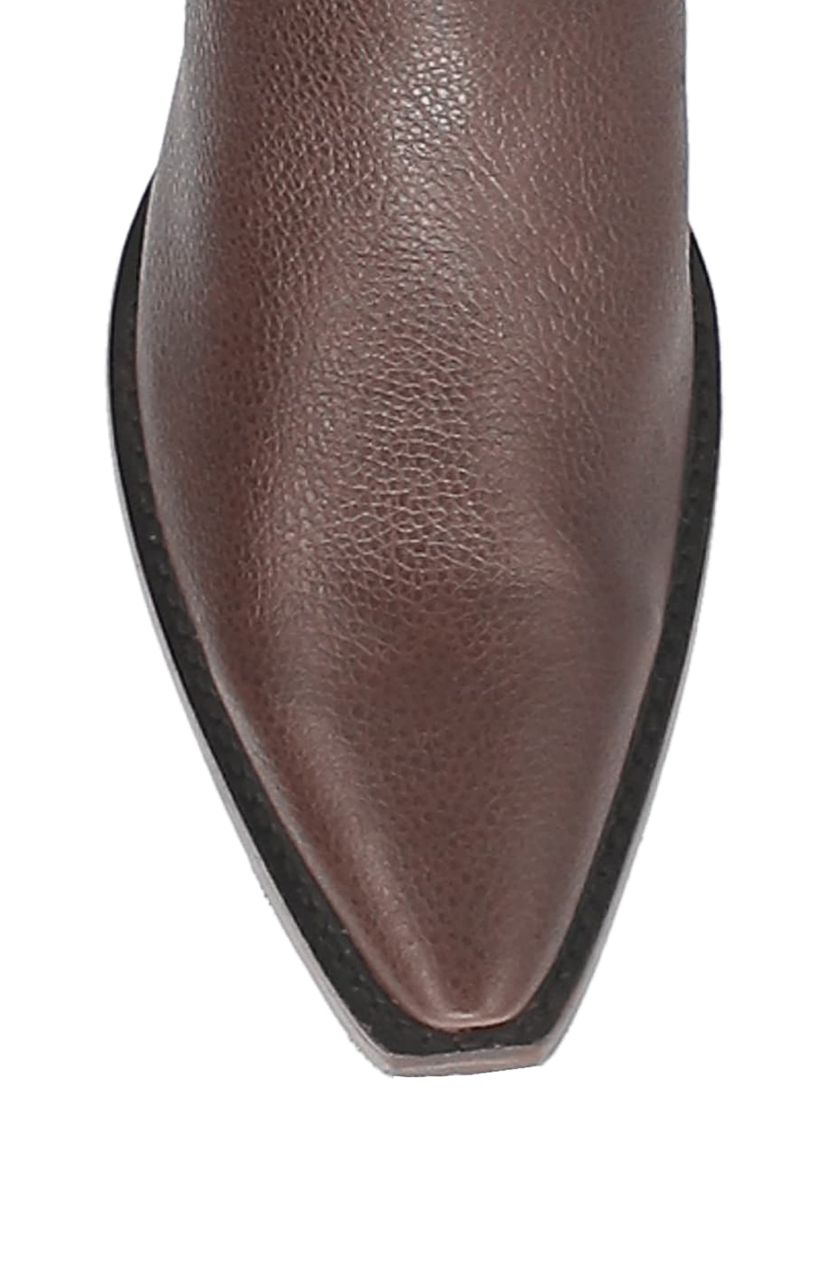 Dingo Gold Rush Pebbled Leather Cowboy Boot, Alternate, color, Brown