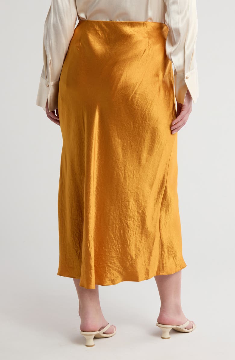Vince Side Slit Satin Skirt, Alternate, color,
