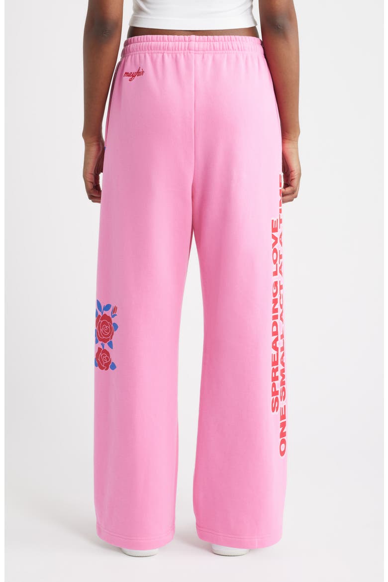 Be Kind Wide Leg Sweatpants, Alternate, color, PINK