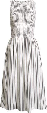 Madewell The Melody Smocked Sleeveless Midi Dress