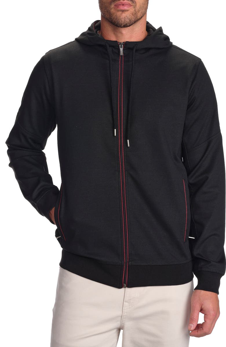 STUDIO GARNET LOS ANGELES Cotton Full Zip Hoodie, Main, color,