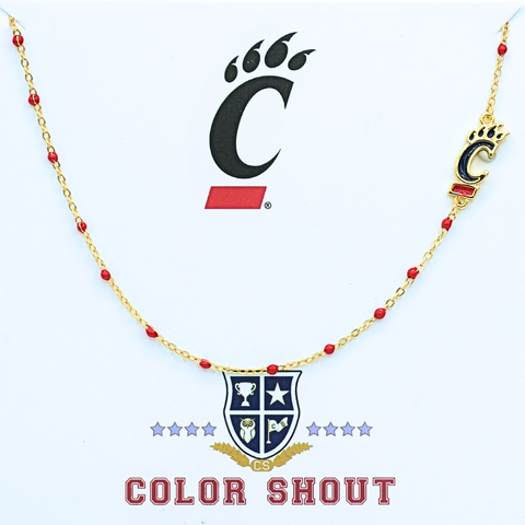 University of Cincinatti Side Necklace