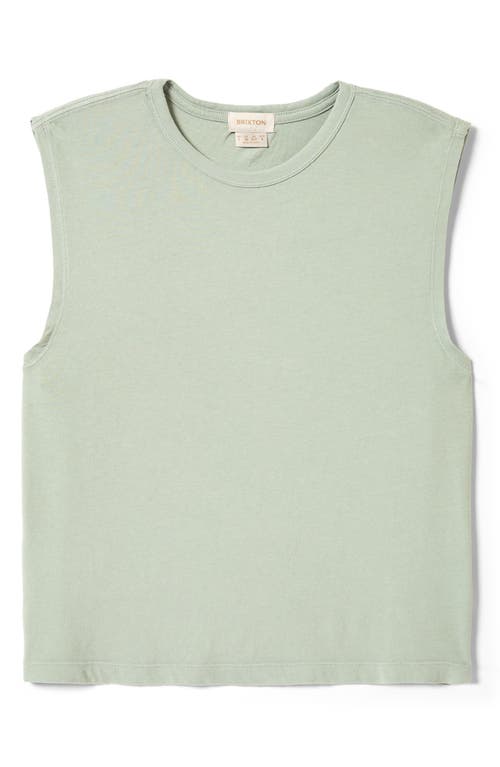 Brixton Carefree Organic Cotton Tank In Sage Green
