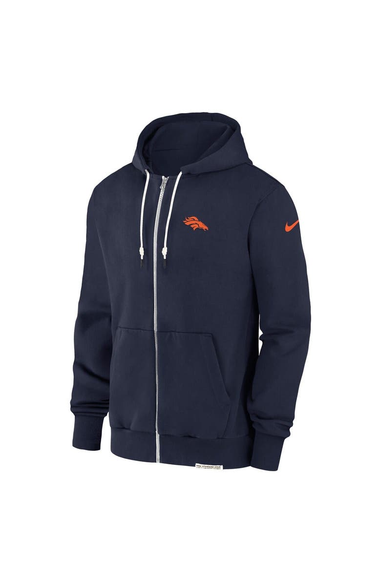 Nike Men's Nike Navy Denver Broncos Sideline Performance Full-Zip Hoodie Jacket, Alternate, color, 