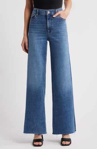 FRAME Le Slim Raw Hem Palazzo Jeans