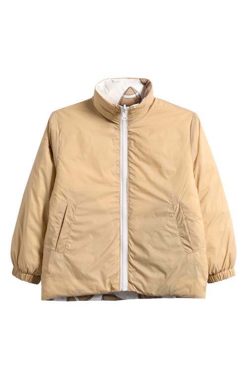 Calonie Kids' Blake Reversible Down Puffer Jacket In Animal Print