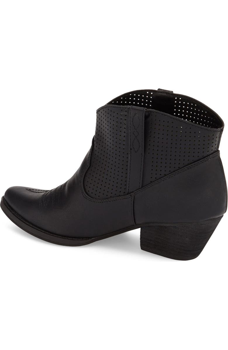 Very Volatile 'Mishka' Perforated Western Bootie, Alternate, color,