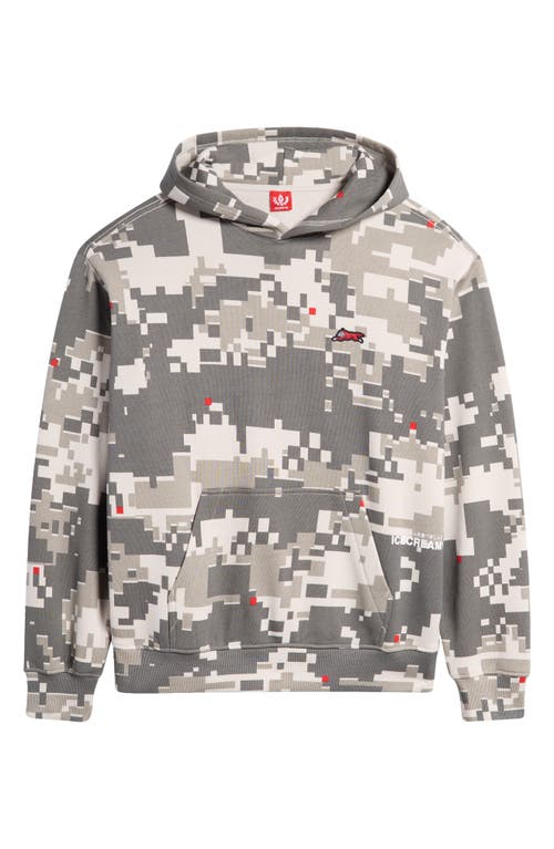 Icecream Digi Camo Pullover Hoodie In Wind Chime