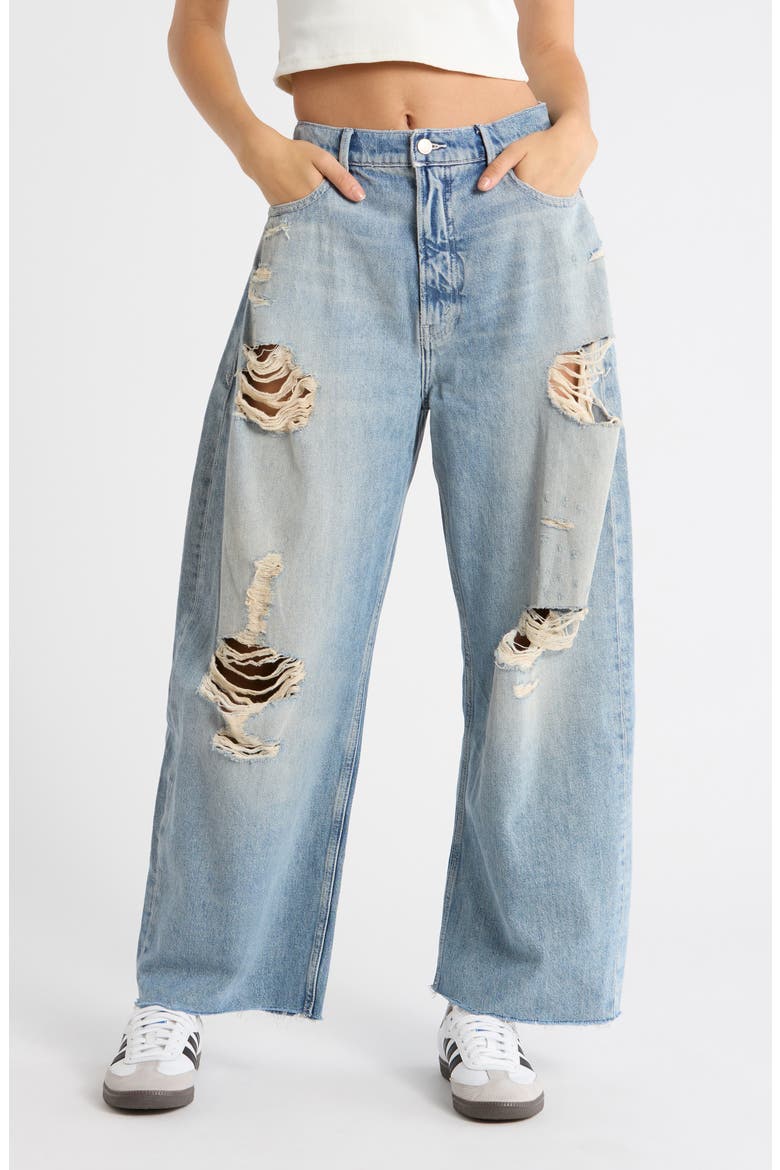 Good Extreme Barrel Jeans, Main, color, INDIGO965