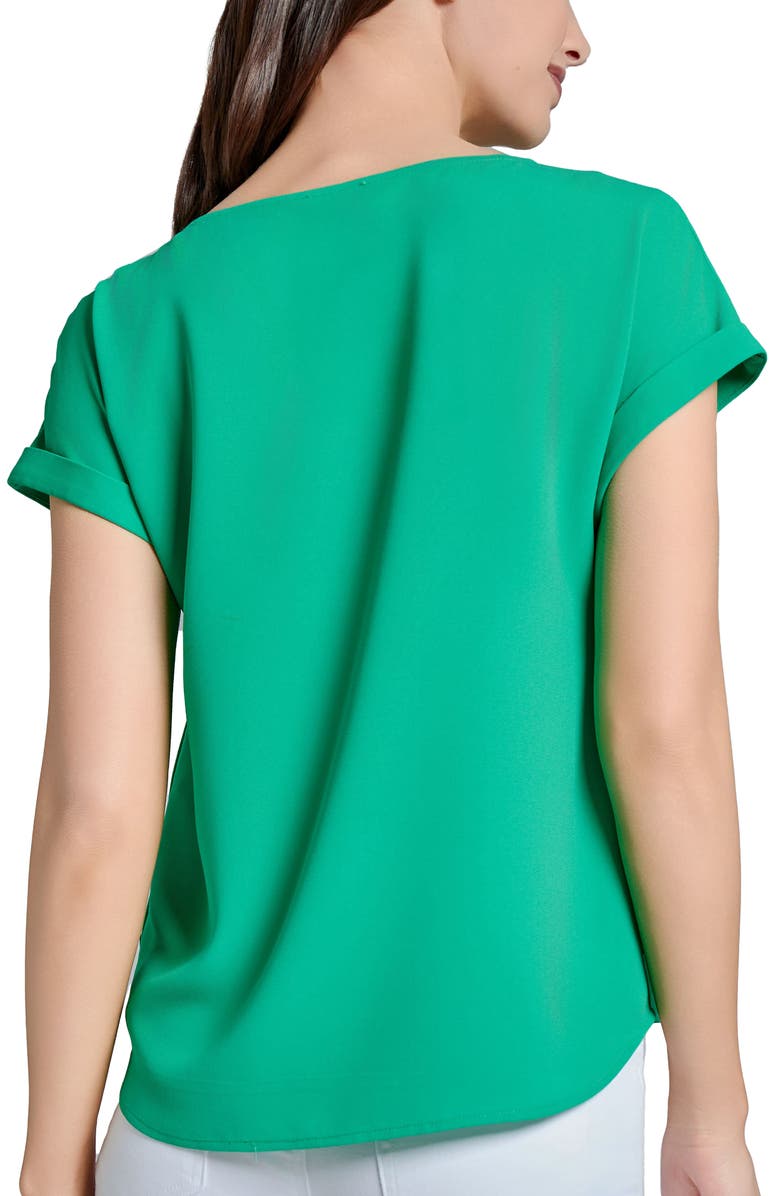 Jones New York Side Button Detail Crepe Top, Alternate, color, 