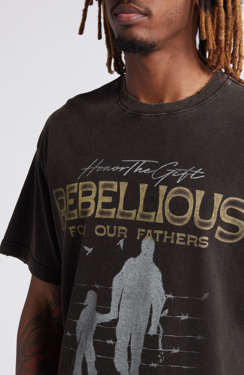 HONOR THE GIFT Rebellious for Our Fathers Graphic T-Shirt, Alternate, color, 