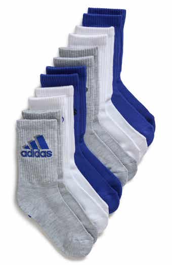 adidas Kids' Cushioned 2.0 6-Pack Crew Socks
