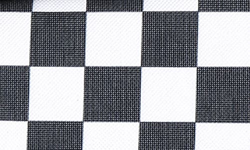 Silver One International Checkered 7-piece Dome Insulated Lunch Bag Set In White