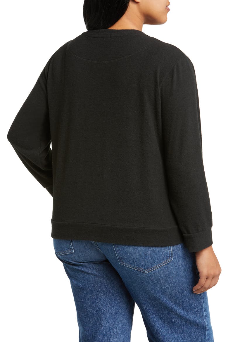 Crewneck Top, Alternate, color, BLACK