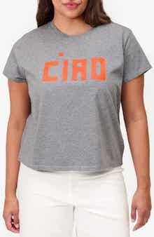 Clare V. Ciao Cotton Graphic T-Shirt