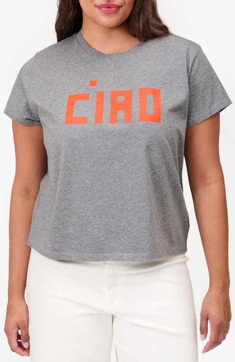 Clare V. Ciao Cotton Graphic T-Shirt