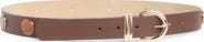 Steve Madden Dome Stud Faux Leather Belt