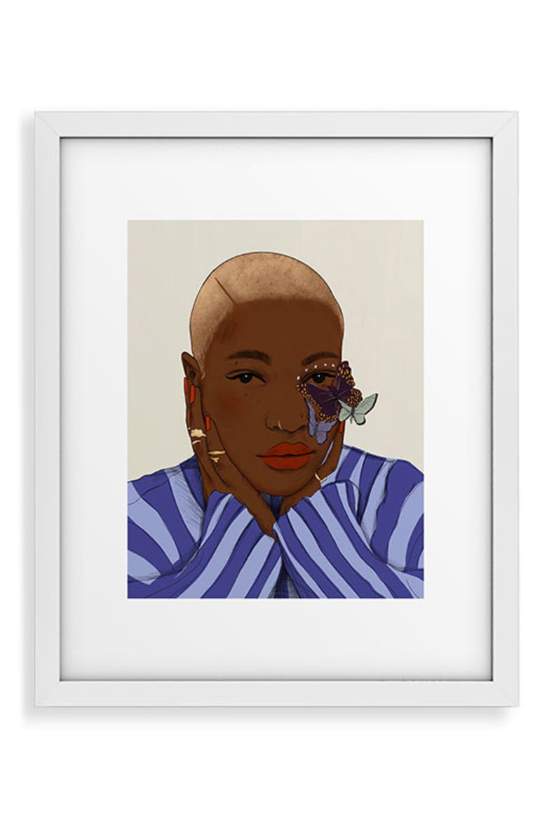 Oh My Soul Don't Be Afraid Framed Art Print, Main, color, WHITE FRAME