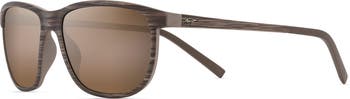Lele Kawa 58mm Polarized Square Sunglasses