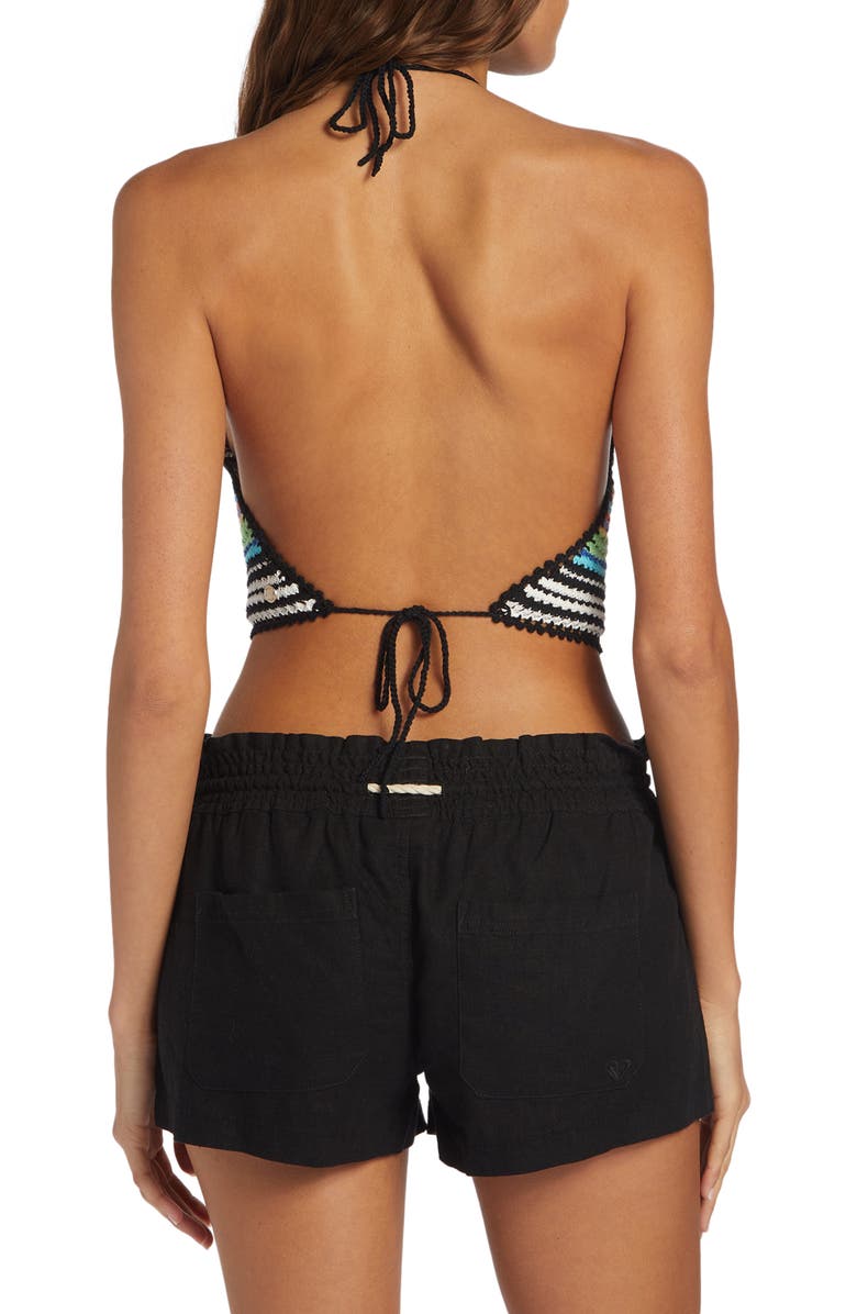 Roxy Daydreamer Crochet Cotton Halter Top, Alternate, color,