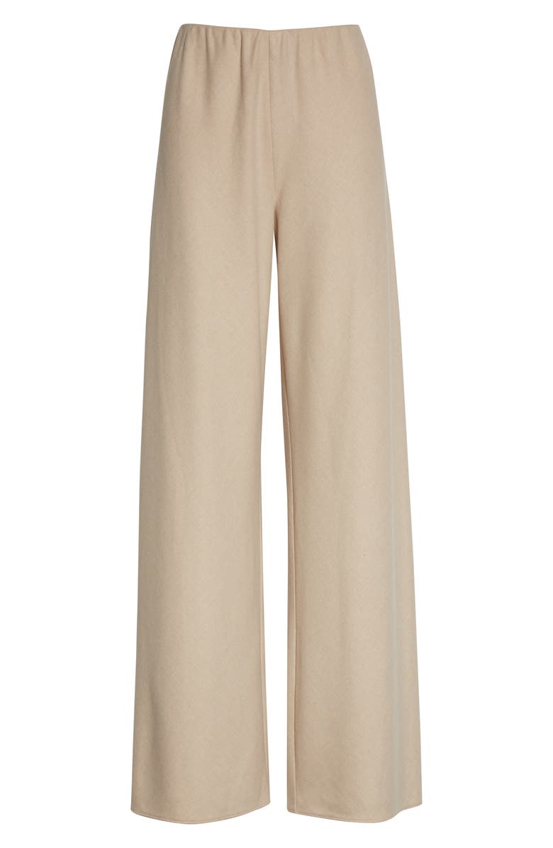 Vince Flannel Pull-On Pants, Alternate, color, Light Oat