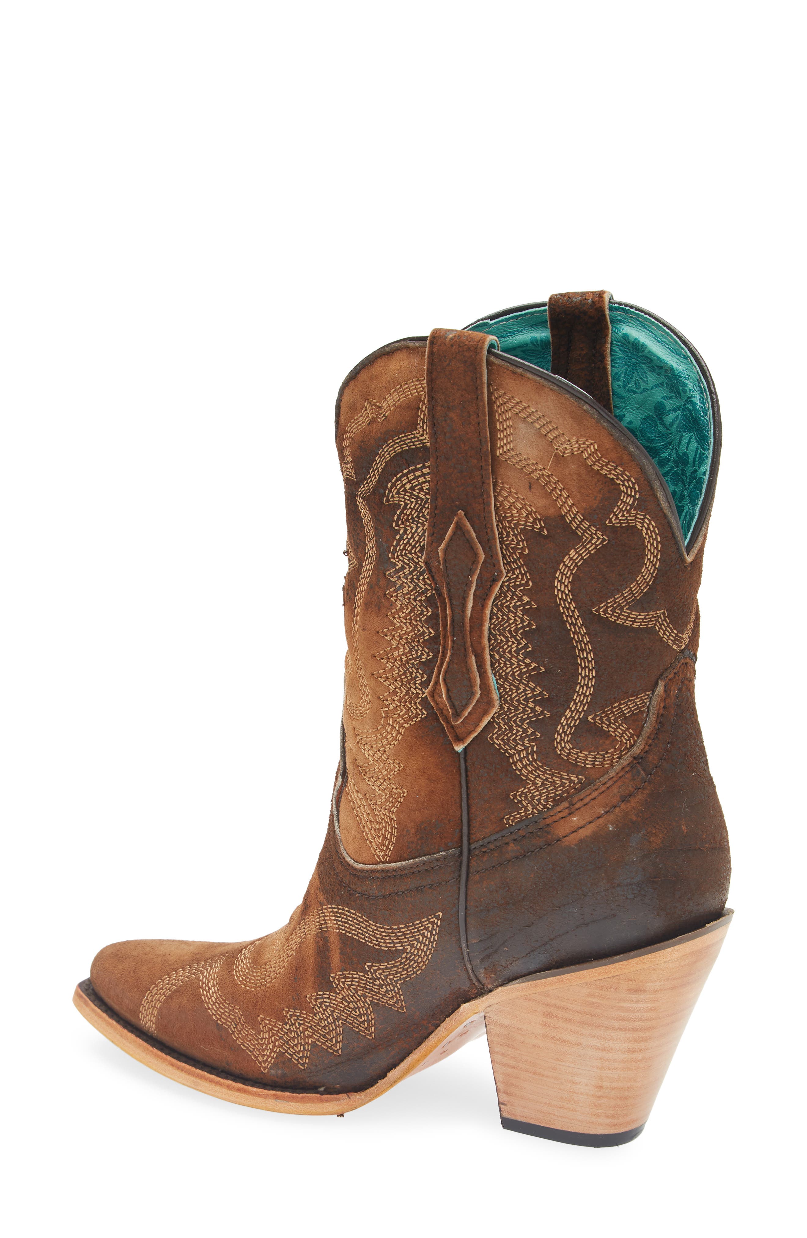 CORRAL Distressed Leather Western Boot, Alternate, color, Brown