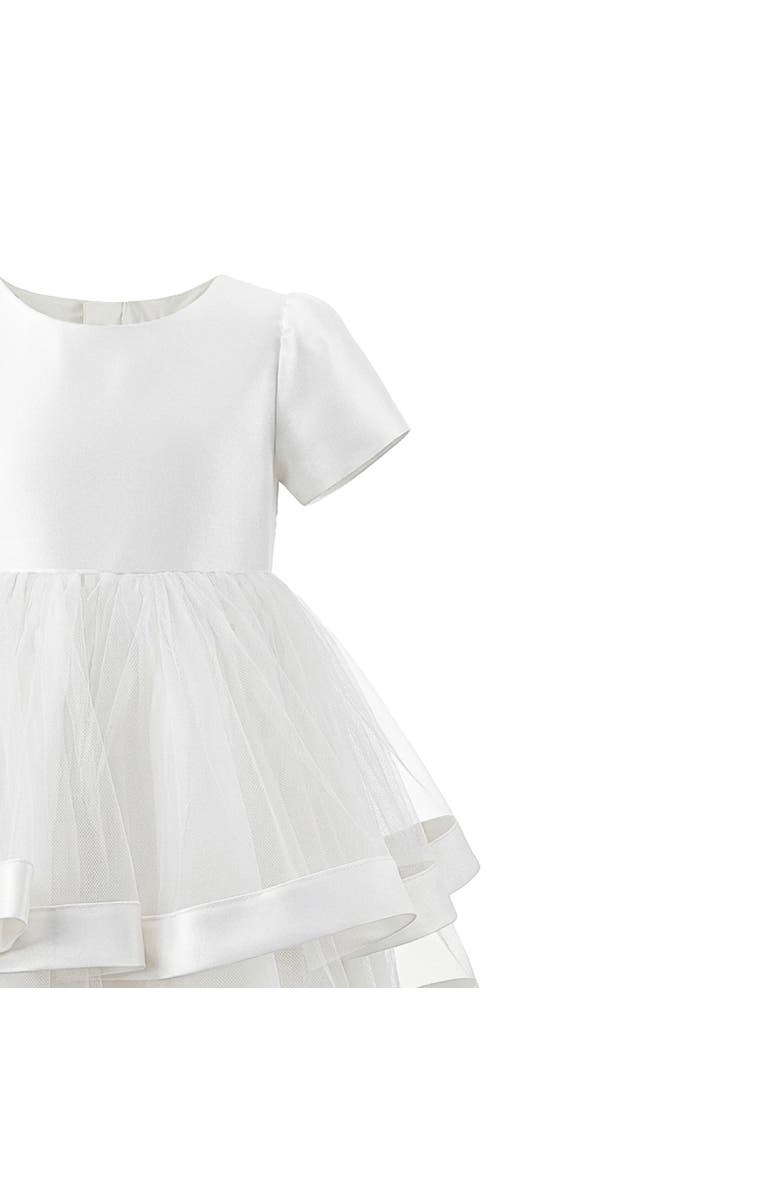 Tulleen Satin Bow Dress, Alternate, color, White
