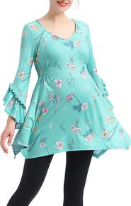Kimi and Kai Sue Flare Sleeve Maternity/Nursing Tunic