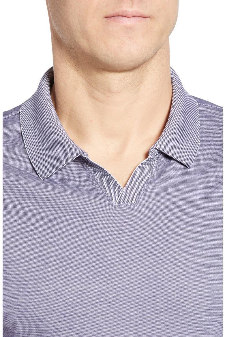 Casey Johnny Collar Polo, Alternate, color, COOL GRAPE