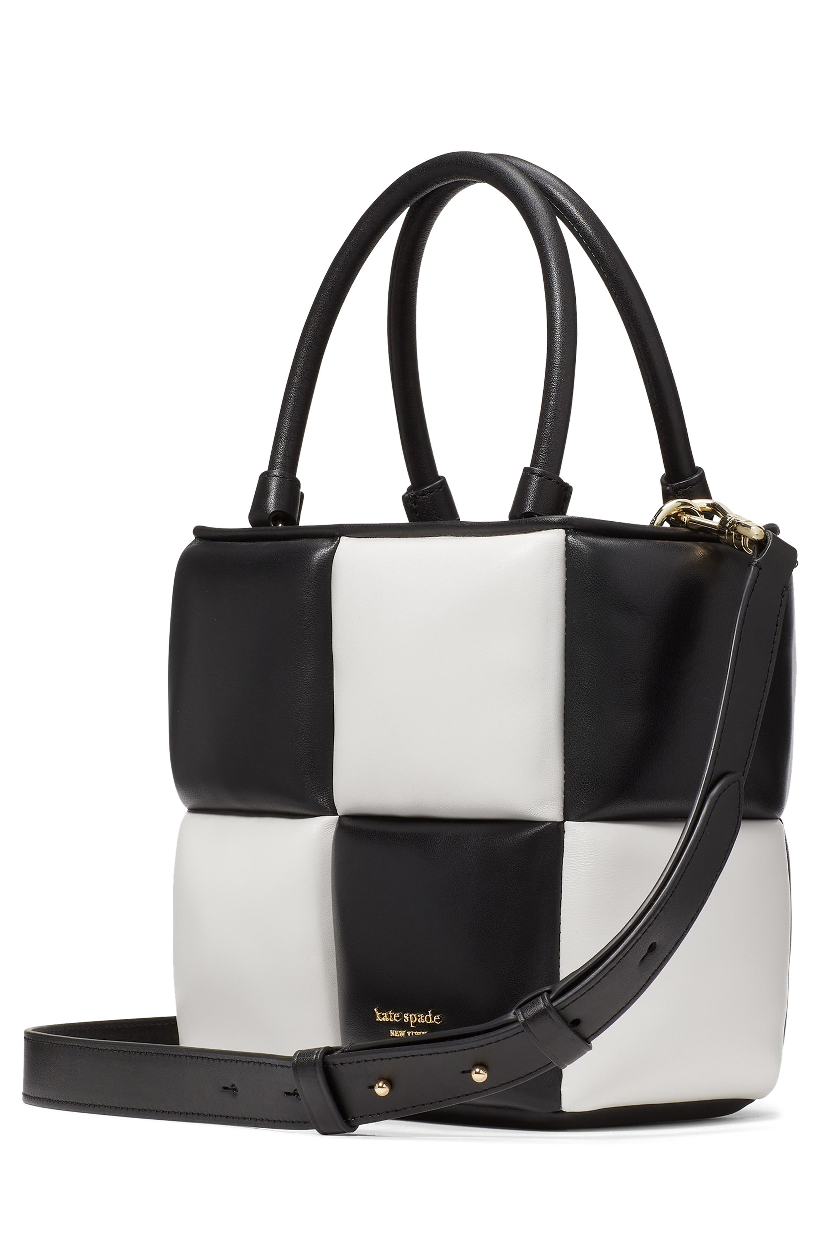 boxxy colorblock quilted leather tote, Alternate, color, BLACK MULTI.