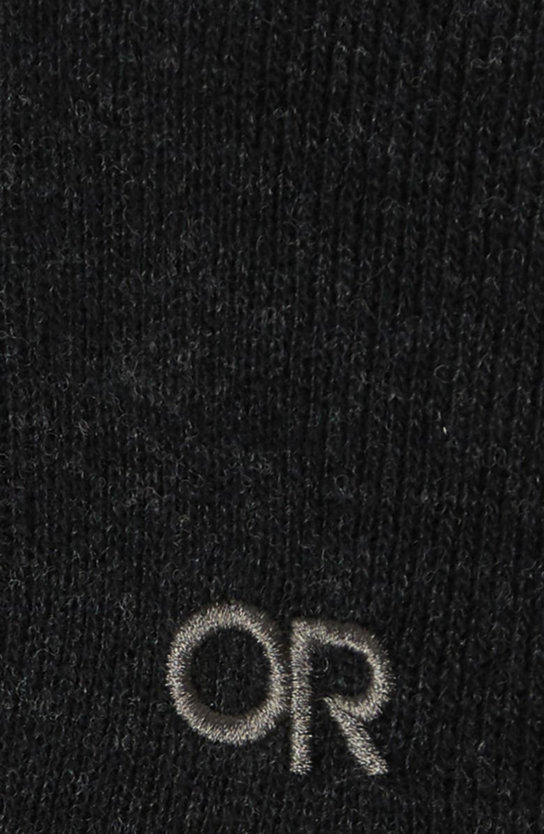 Outdoor Research Flurry Touchscreen Compatible Wool Blend Gloves, Alternate, color, Black