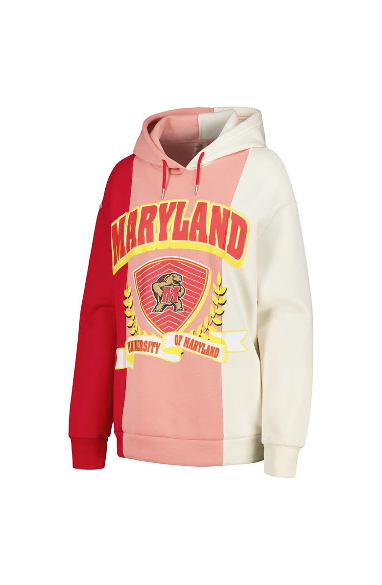 GAMEDAY COUTURE Women's Gameday Couture Red Maryland Terrapins Hall of Fame Colorblock Pullover Hoodie, Alternate, color, Red