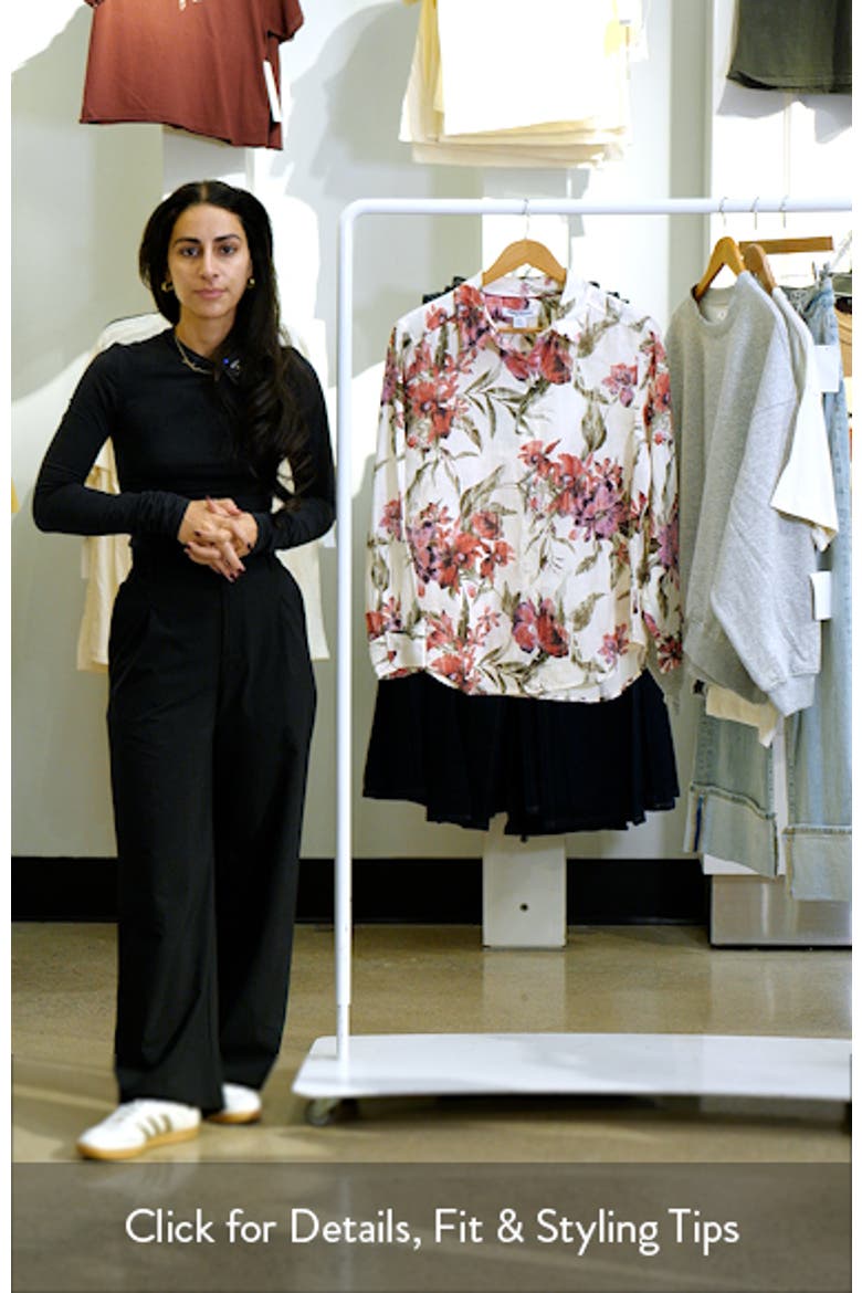 Orchid Isle Relaxed Fit Linen Button-Up Shirt video