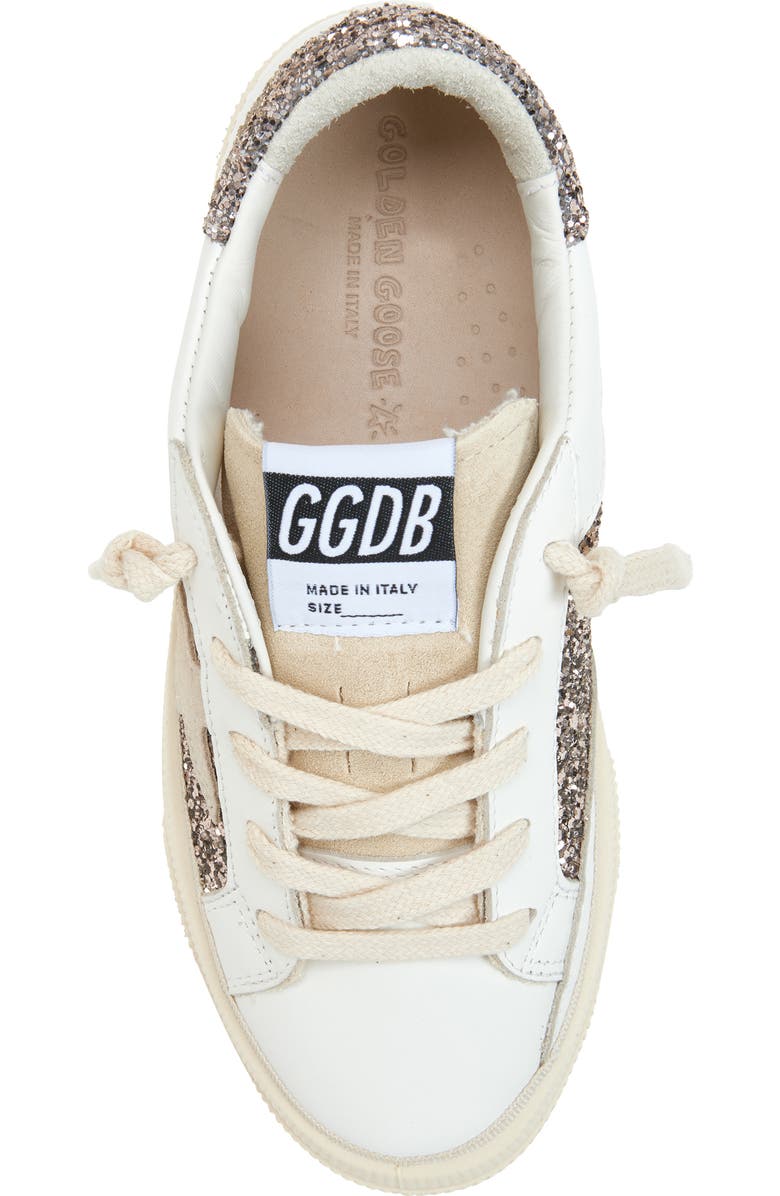 Golden Goose Kids' May Sneaker, Alternate, color, White/ Cinder/ Seed Pearl