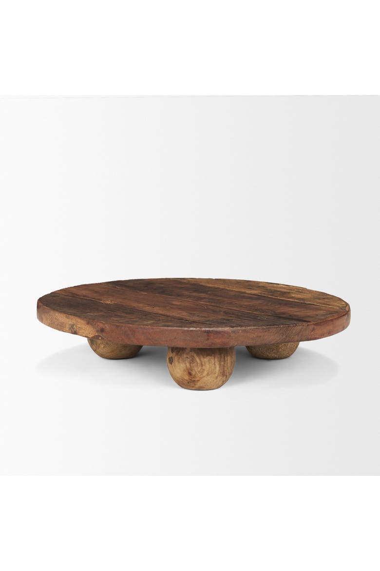 Kerra Solid Reclaimed Wood Tray, Alternate, color, Brown