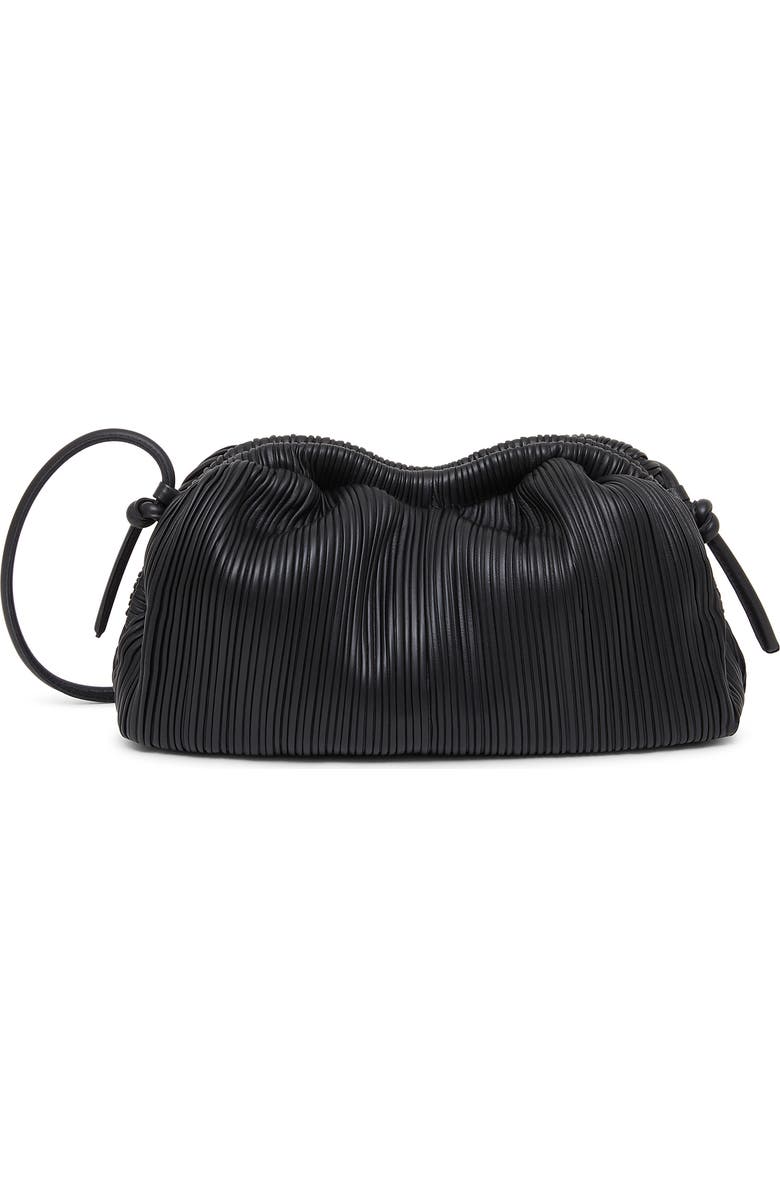 Mansur Gavriel Cloud Plissé Leather Clutch, Main, color,