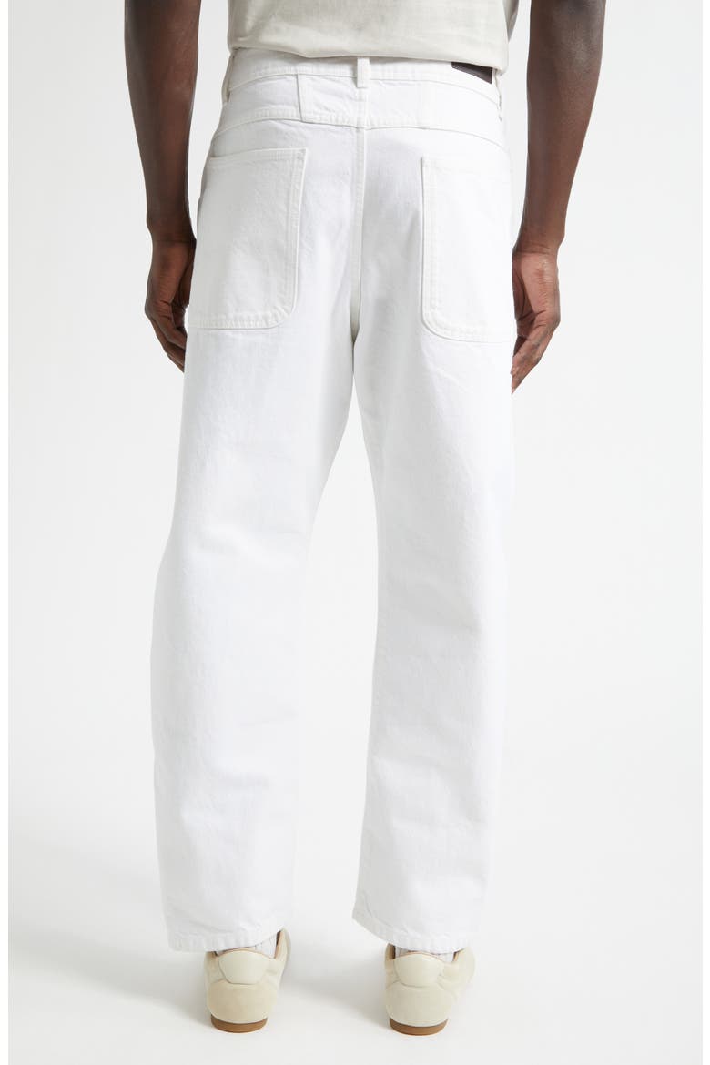 Twisted Seam Workwear Jeans, Alternate, color, MILK